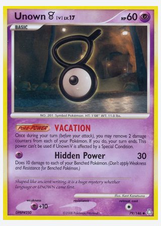 Unown V — catalogusbeeld