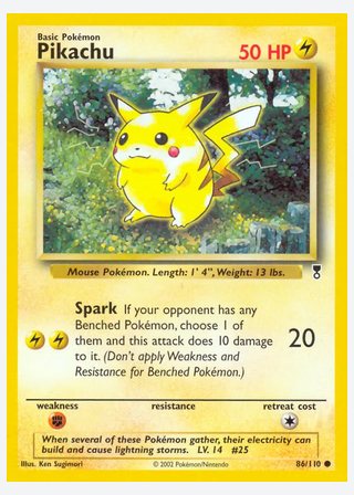 Pikachu — catalogusbeeld