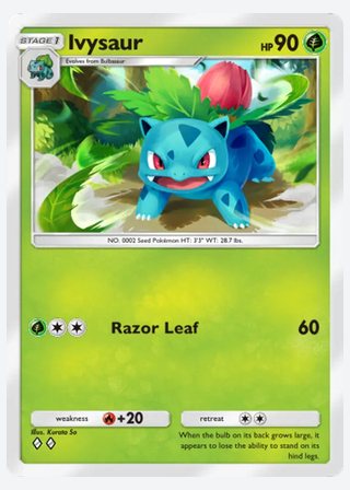 Ivysaur — catalogusbeeld