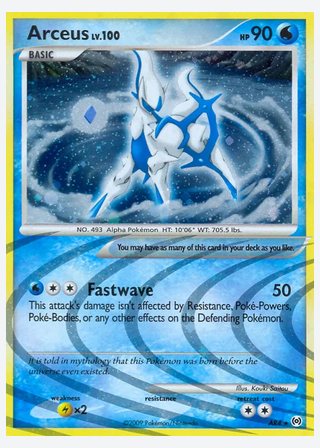 Arceus — catalogusbeeld