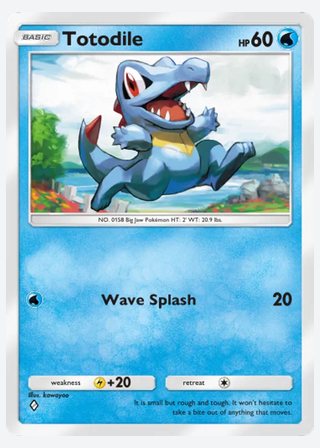 Totodile — catalogusbeeld