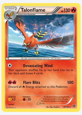 Talonflame — catalogusbeeld