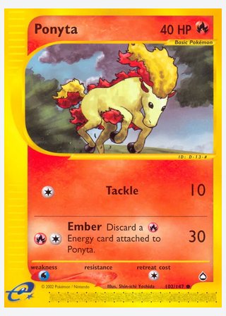 Ponyta — catalogusbeeld