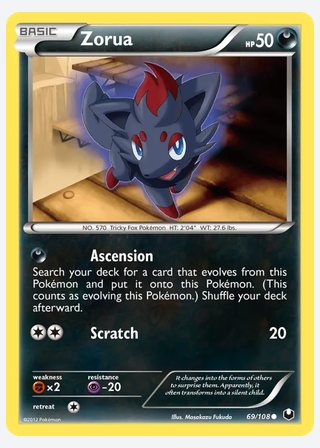 Zorua — catalogusbeeld