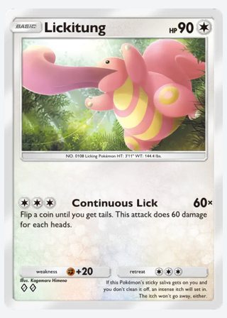 Lickitung — catalogusbeeld