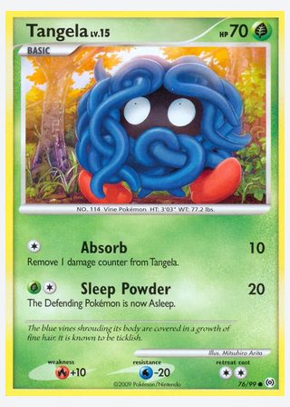 Tangela — catalogusbeeld
