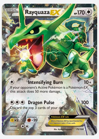 Rayquaza EX — catalogusbeeld
