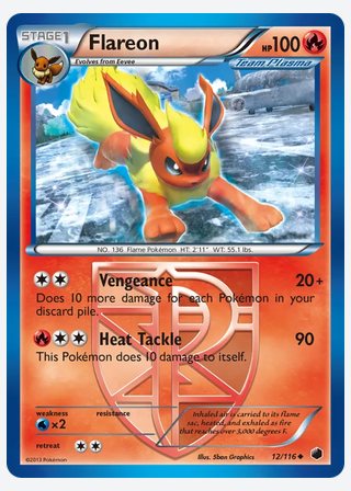 Flareon — catalogusbeeld