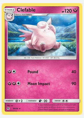 Clefable — catalogusbeeld