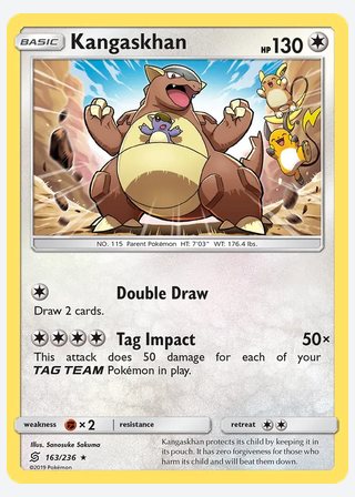 Kangaskhan — catalogusbeeld