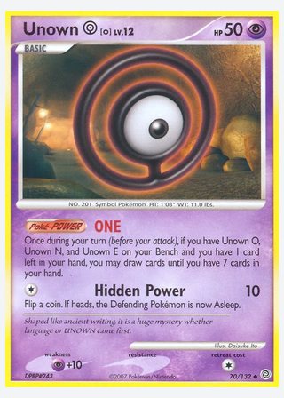 Unown O — catalogusbeeld