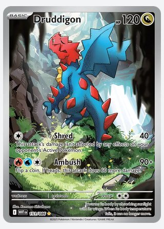 Druddigon — catalogusbeeld