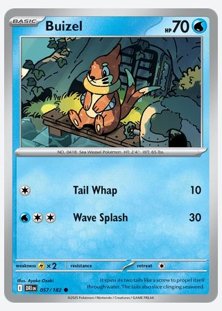 Buizel — catalogusbeeld