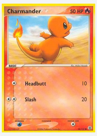 Charmander — catalogusbeeld