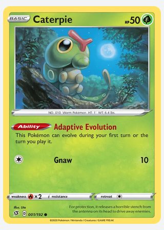 Caterpie — catalogusbeeld