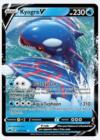 Kyogre V — catalogusbeeld