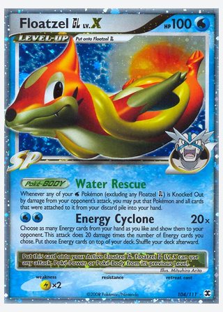Floatzel GL LV.X — catalogusbeeld