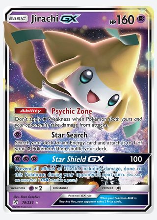 Jirachi GX — catalogusbeeld