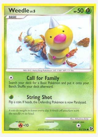 Weedle — catalogusbeeld