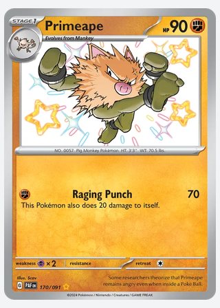 Primeape — catalogusbeeld