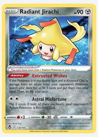 Radiant Jirachi — catalogusbeeld