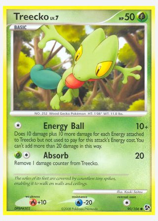 Treecko — catalogusbeeld