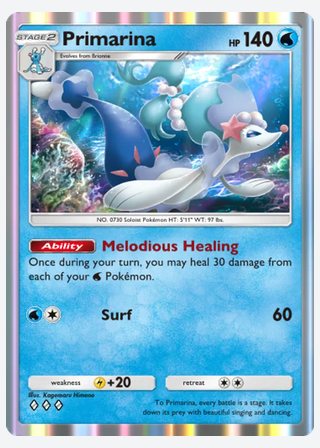 Primarina — catalogusbeeld