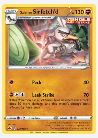 Galarian Sirfetch'd — catalogusbeeld