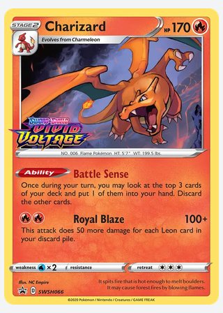 Charizard — catalogusbeeld