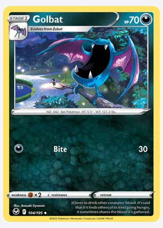 Golbat — catalogusbeeld
