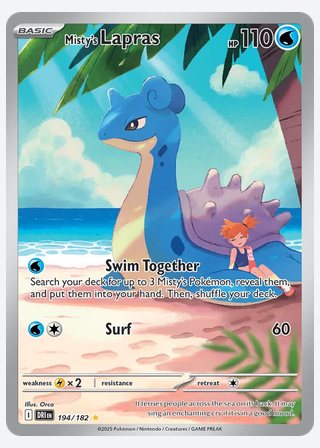 Misty's Lapras — catalogusbeeld