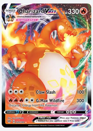 Charizard VMAX — catalogusbeeld