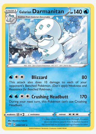 Galarian Darmanitan — catalogusbeeld