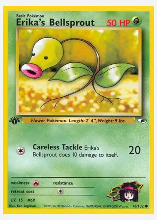 Erika's Bellsprout — catalogusbeeld