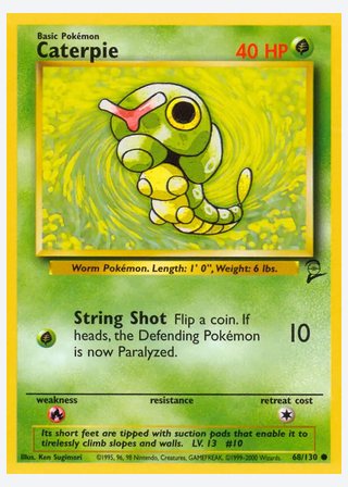 Caterpie — catalogusbeeld