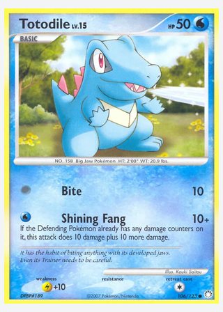 Totodile — catalogusbeeld