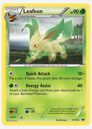 Leafeon — catalogusbeeld