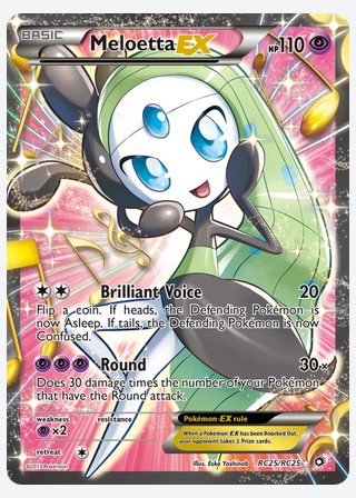 Meloetta-EX — catalogusbeeld