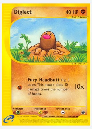 Diglett — catalogusbeeld