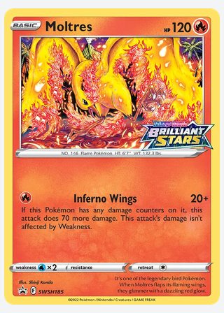 Moltres — catalogusbeeld