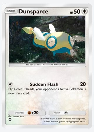 Dunsparce — catalogusbeeld