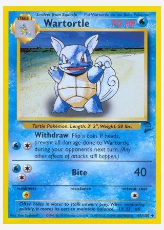 Wartortle — catalogusbeeld