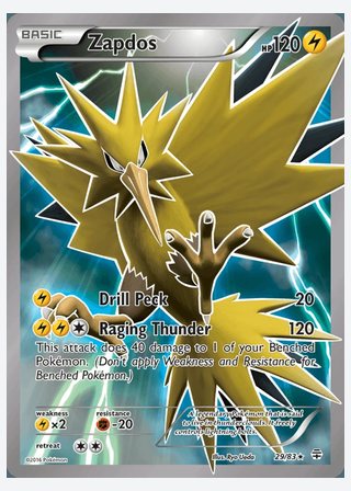 Zapdos — catalogusbeeld