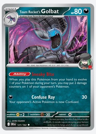 Team Rocket's Golbat — catalogusbeeld