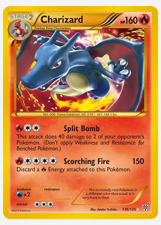 Charizard — catalogusbeeld