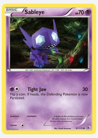 Sableye — catalogusbeeld