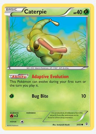 Caterpie — catalogusbeeld