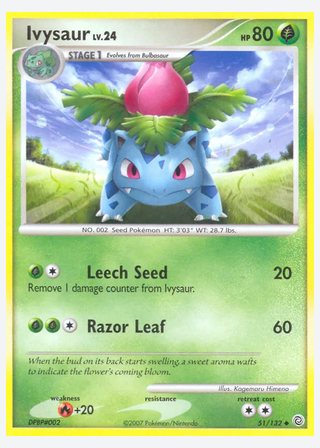 Ivysaur — catalogusbeeld