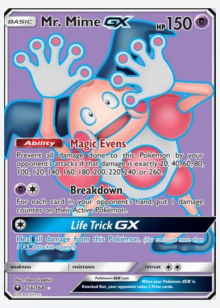 Mr. Mime GX — catalogusbeeld