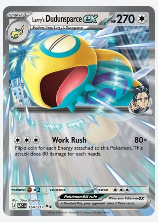 Larry's Dudunsparce ex — catalogusbeeld